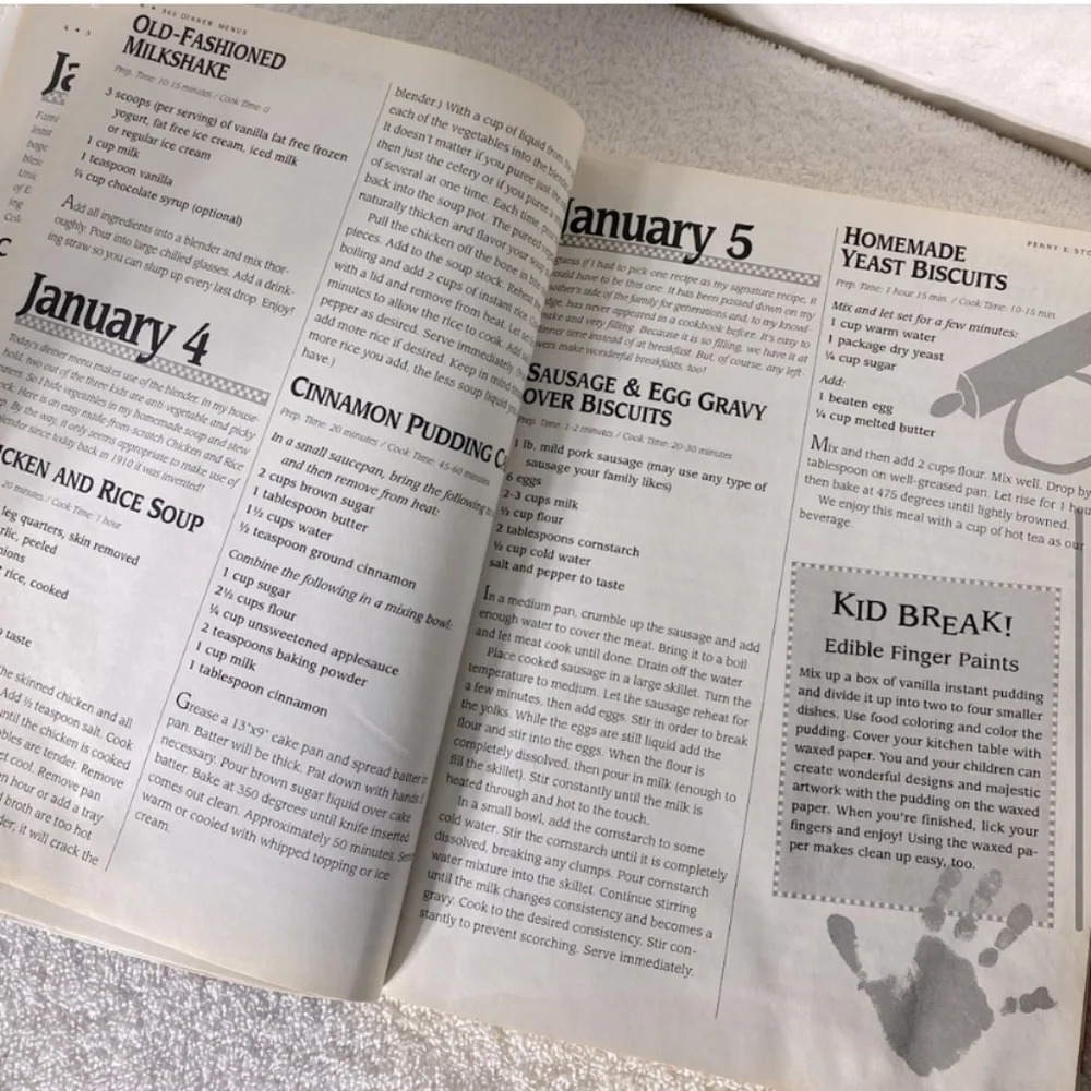 Vintage 365 Quick, Easy & Inexpensive Dinner Menus  Cookbook - Picture 5 of 10